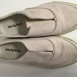 SeaVees Slip-On Leather Sneakers in Light Pink